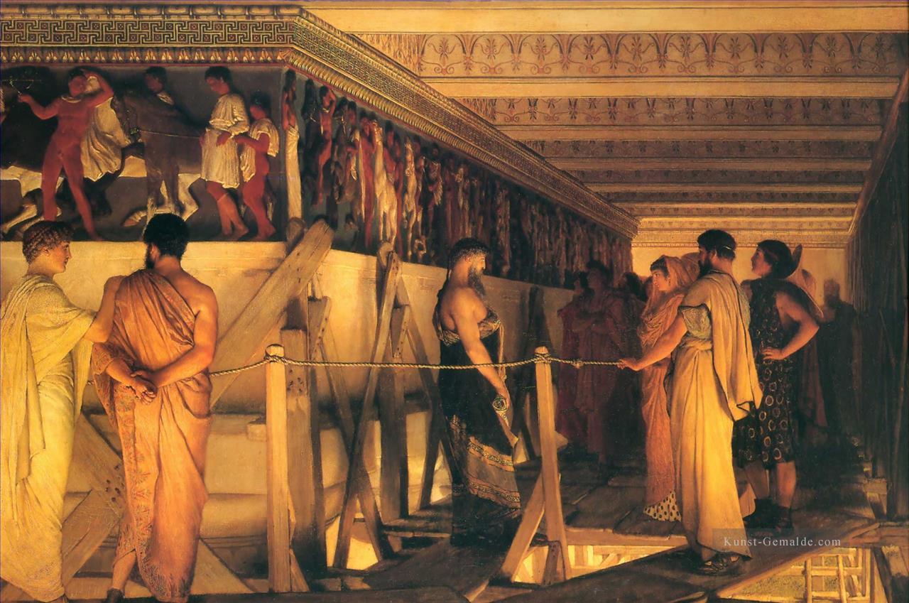 Phidias den Fries des Parthenon Zeige romantische Sir Lawrence Alma Tadema Ölgemälde